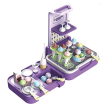 Children play house toys tools dressing hairdresser kitchen supermarket briefcase set